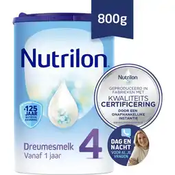 Etos Nutrilon 4 Dreumesmelk Flesvoeding Vanaf 1 Jaar 800 GR aanbieding