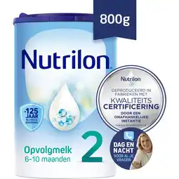Etos Nutrilon 2 Opvolgmelk Flesvoeding 6 Tot 10 Maanden 800 GR aanbieding