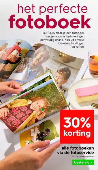 HEMA Alle fotoboeken via de fotoservice aanbieding