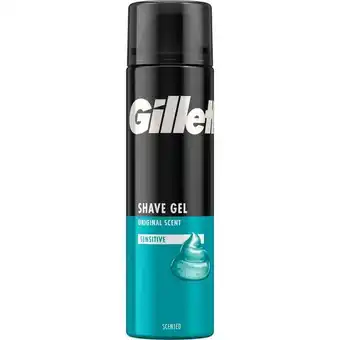 Etos Gillette Classic Sensitive Scheergel Gevoelige Huid 200 ML aanbieding