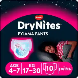 Etos DryNites Frozen Luierbroekjes Meisjes 4 Tot 7 Jaar (17 - 30 kg) 10 stuks aanbieding