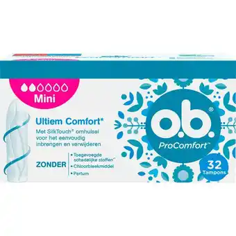 Etos o.b. ProComfort Mini 32 stuks aanbieding