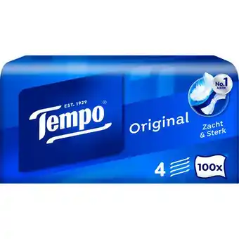 Etos Tempo Original Box 4 Laags Zakdoekjes 100 stuks aanbieding