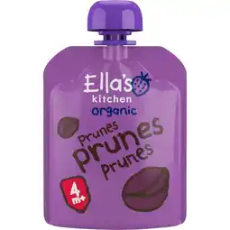 Etos Ella's Kitchen Pruimen Biologisch Knijpfruit 4+ Maanden 70 GR aanbieding