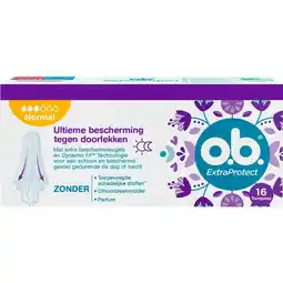 Etos o.b. Extra Protect Tampons Normal 16 Stuks aanbieding