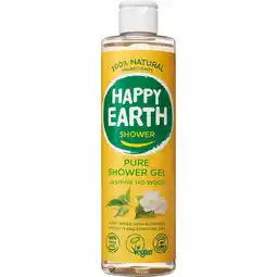 Etos Happy Earth Jasmine Ho Wood 100% Natuurlijke Douchegel 300 ML aanbieding