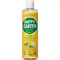Etos Happy Earth Jasmine Ho Wood 100% Natuurlijke Douchegel 300 ML aanbieding