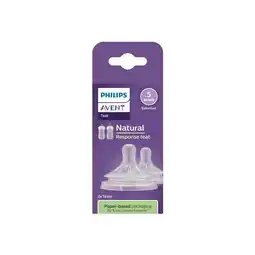 Etos Avent Flesspeen Natural SCY965/02 6,0 T5 2 stuks aanbieding