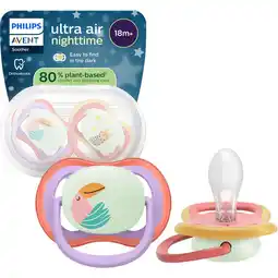Etos Philips Avent Ultra Air Night – Glow-in-the-dark fopspeen (18 mnd+) – 2 stuks - SCF376/33 aanbieding