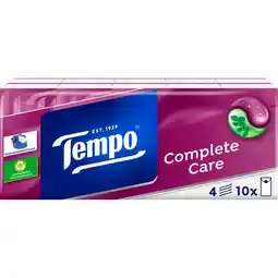 Etos Tempo Complete Care 4-Laags Zakdoekjes 10 pakjes aanbieding