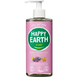 Etos Happy Earth 100% Natuurlijke Lavender Ylang Handzeep 300 ML aanbieding