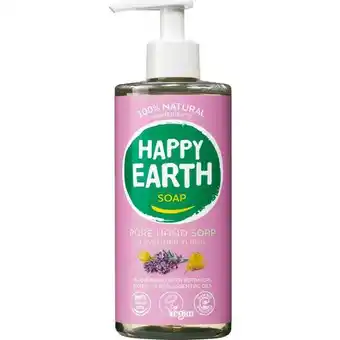 Etos Happy Earth 100% Natuurlijke Lavender Ylang Handzeep 300 ML aanbieding