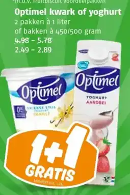 Poiesz Optimel kwark of yoghurt aanbieding