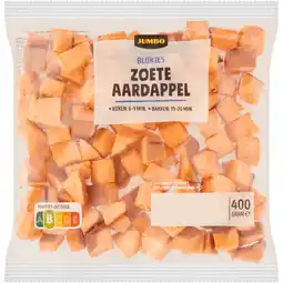 Jumbo Jumbo Blokjes Zoete Aardappel 400 g aanbieding