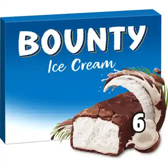 Jumbo Bounty Ijs repen chocolade kokos 6-pack aanbieding