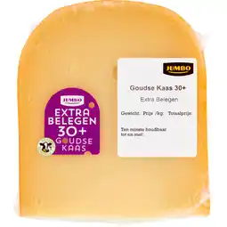 Jumbo Jumbo Goudse Kaas 30+ Extra Belegen ca. 420 g aanbieding