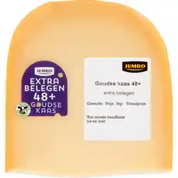 Jumbo Jumbo Goudse Kaas 48+ Extra Belegen ca. 420 g aanbieding