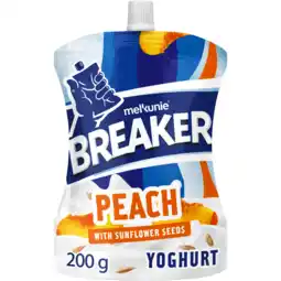 Jumbo Melkunie Breaker Originals Peach Yoghurt with Sunflower Seeds 200 g aanbieding