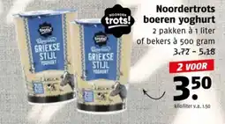 Poiesz Noordertrots boeren yoghurt aanbieding