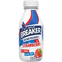 Jumbo Melkunie Breaker Drinkyoghurt Strawberry 0,5% Vet 350 ml aanbieding