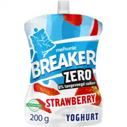 Jumbo Melkunie Breaker Zero Strawberry Yoghurt 200 g aanbieding