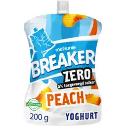 Jumbo Melkunie Breaker Zero Peach Yoghurt 200 g aanbieding
