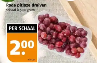 Poiesz Rode pitloze druiven aanbieding