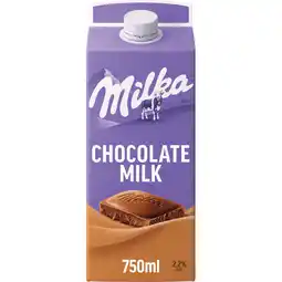 Jumbo Milka Chocolate Milk 2,2% Fat 750 ml aanbieding