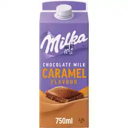 Jumbo Milka Chocolate Milk Caramel Flavour 2,2% Fat 750 ml aanbieding
