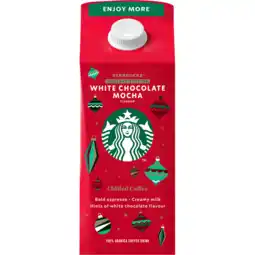 Jumbo Starbucks White Chocolate Mocha Flavour Chilled Coffee Holiday Edition 750 ml aanbieding