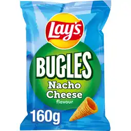Jumbo Lay's Bugles Nacho Cheese Chips 160 gr aanbieding