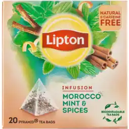 Jumbo Lipton Thee Infusie Morocco Mint & Kruiden aanbieding