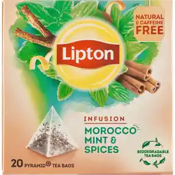Jumbo Lipton Thee Infusie Morocco Mint & Kruiden aanbieding