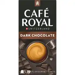 Jumbo Café Royal Dark Chocolate Flavoured Coffee 10 Capsules 50 g aanbieding