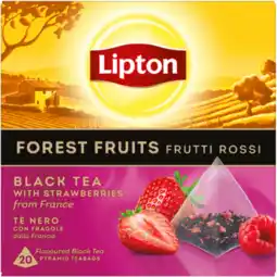 Jumbo Lipton Zwarte Thee Forest fruit aanbieding