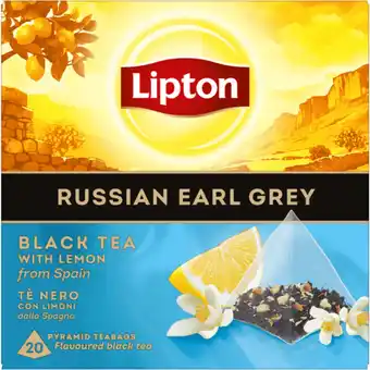Jumbo Lipton Zwarte Thee Russian Earl Grey aanbieding
