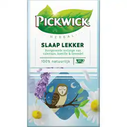 Jumbo Pickwick Slaap Lekker Kruiden Thee 20 Stuks aanbieding