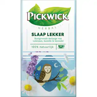 Jumbo Pickwick Slaap Lekker Kruiden Thee 20 Stuks aanbieding