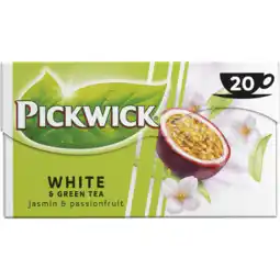 Jumbo PICKWICK GREEN & White Jasmin Passionfruit 20 Stuks aanbieding