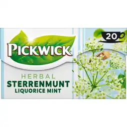 Jumbo Pickwick Sterrenmunt Kruiden Thee 20 Stuks aanbieding
