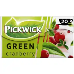 Jumbo Pickwick Cranberry Groene Thee 20 Stuks aanbieding