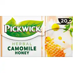 Jumbo Pickwick Kamille Honing Kruiden Thee 20 Stuks aanbieding