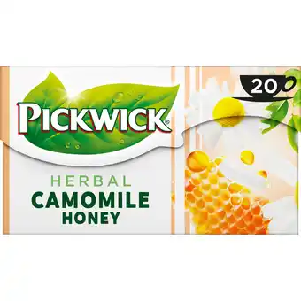 Jumbo Pickwick Kamille Honing Kruiden Thee 20 Stuks aanbieding