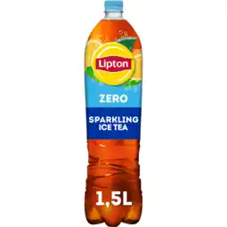 Jumbo Lipton Ice Tea Sparkling Zero Sugar 1.5 L aanbieding