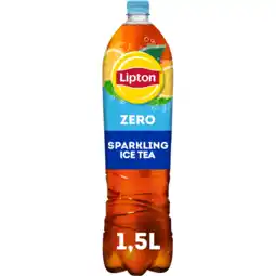 Jumbo Lipton Ice Tea Sparkling Zero Sugar 1.5 L aanbieding