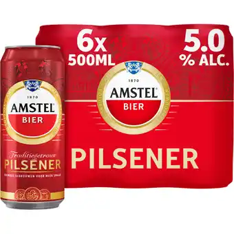 Jumbo Amstel Pilsener Bier Blik 6 x 500ml aanbieding