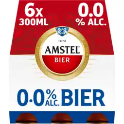 Jumbo Amstel Pilsener 0.0 Bier Fles 6 x 300ml aanbieding