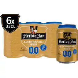 Jumbo Hertog Jan - 0.0% Alcoholvrij - Blik - 6 x 330ML aanbieding