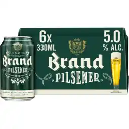 Jumbo Brand Pilsener Bier Blik 6 x 330ml aanbieding