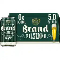 Jumbo Brand Pilsener Bier Blik 6 x 330ml aanbieding